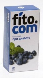 Фиточай Фито.ком при диабете 20 шт. ф/пак. 2 г