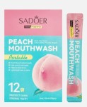Ополаскиватель для полости рта, Sadoer (Садор) 10 мл 20 шт освежающий с экстрактом персика стики